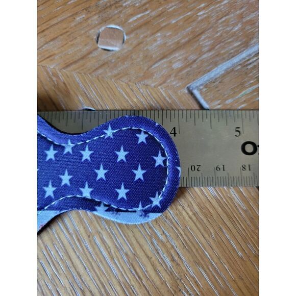 NEW American Flag Neoprene Chapstick Holder Key Chain and chapstick - Picture 3 of 3